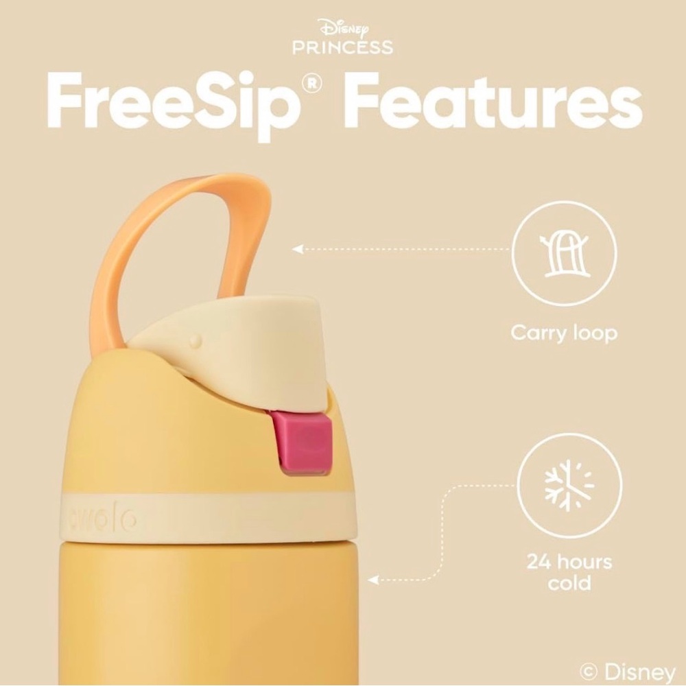 Owala peach and tan  Insulated Water Bottle - Picture 4 of 6